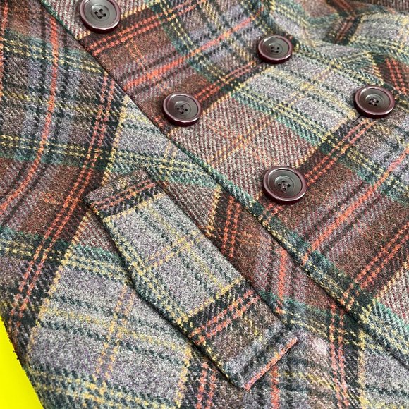 Moda International for Victoria's Secret Wool Pea Coat, Purple, Size XS - Picture 5 of 14